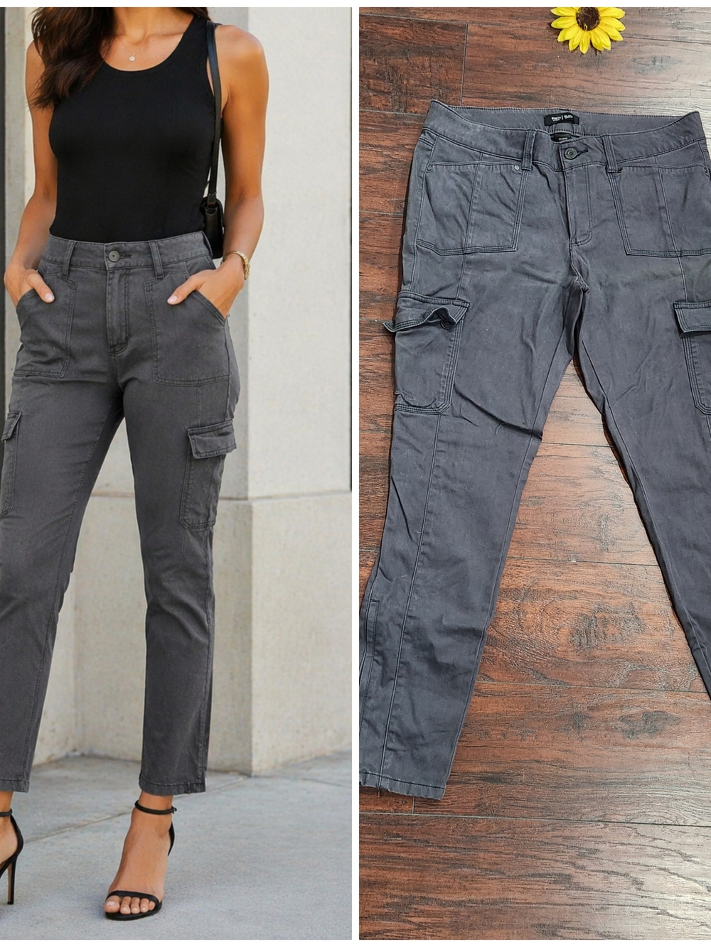White House Black Market Cargo Pants - Dark Gray💙